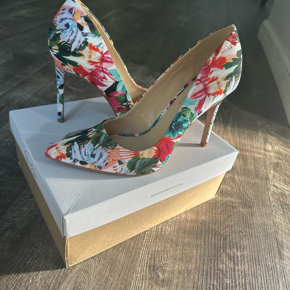 Floral Stiletto Heels